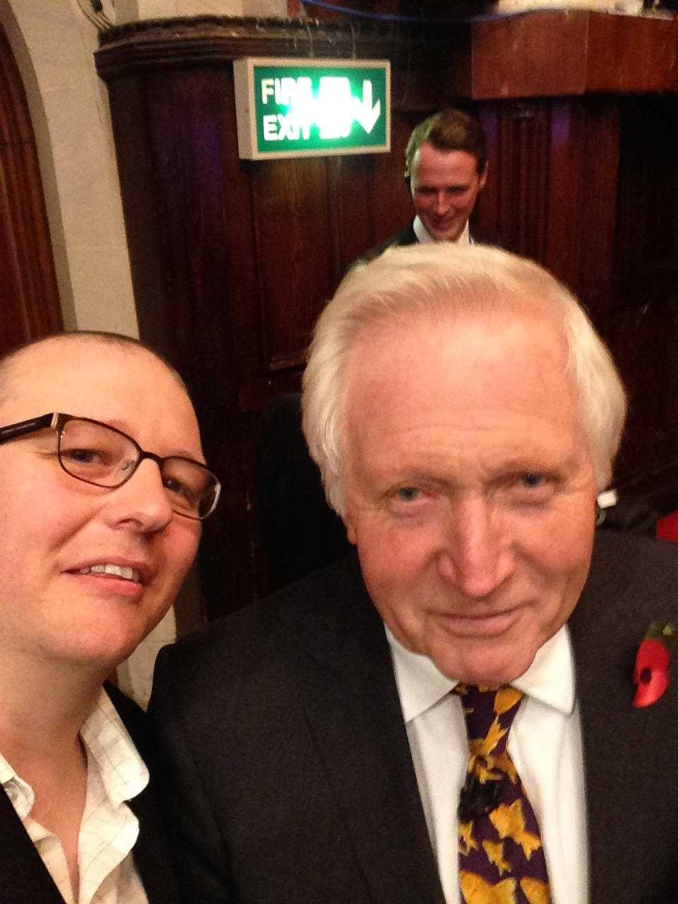 Andy Parmo and David Dimbleby